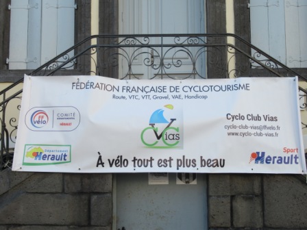 banderole du Cyclo Club Vias