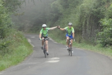 le premier col dans le brouillard.JPG